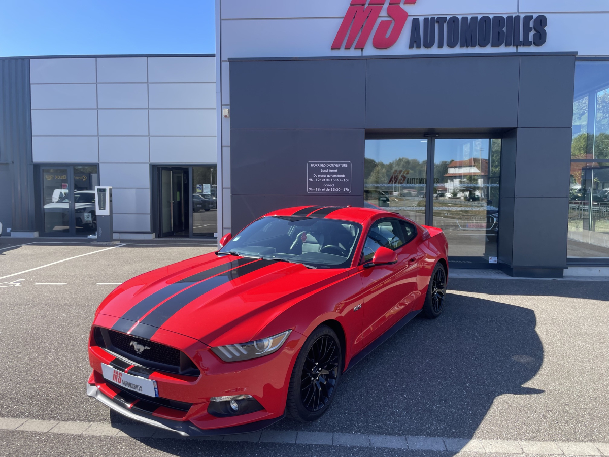 FORD MUSTANG FASTBACK 5.0 V8 421CH GT BVA6 GPS SIEGES CHAUFFANTS ET CLIMATISÉS PAS DE MALUS