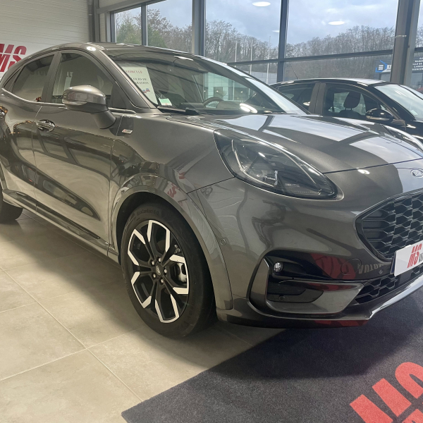 Ford Puma 125 ch MHEV ST-Line X Gris hayon électrique, camera de recul