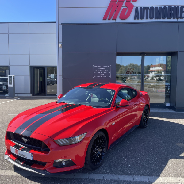 FORD MUSTANG FASTBACK 5.0 V8 421CH GT BVA6 GPS SIEGES CHAUFFANTS ET CLIMATISÉS PAS DE MALUS